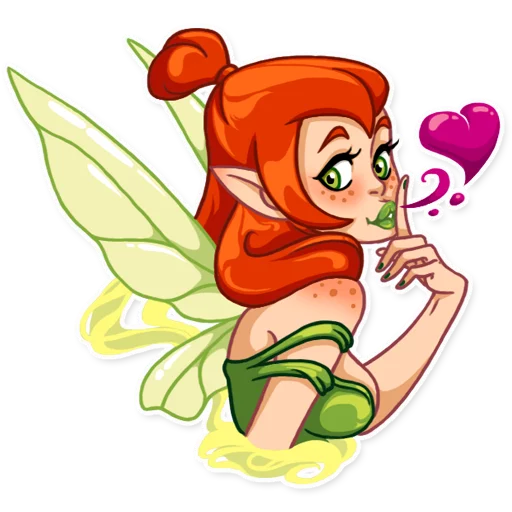 😘 Стикер «Green Fairy» для Telegram