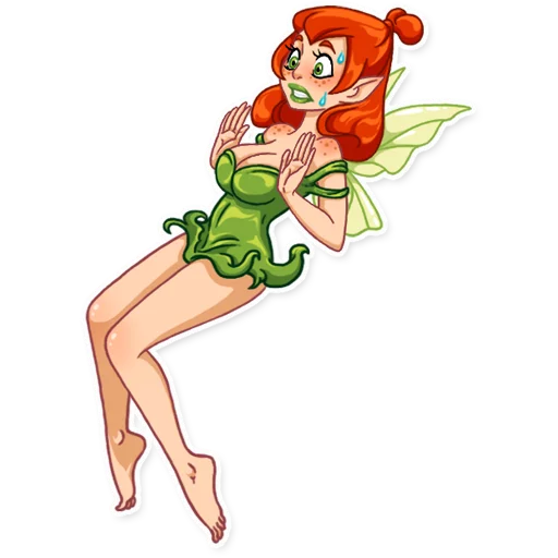 😨 Стикер «Green Fairy» для Telegram