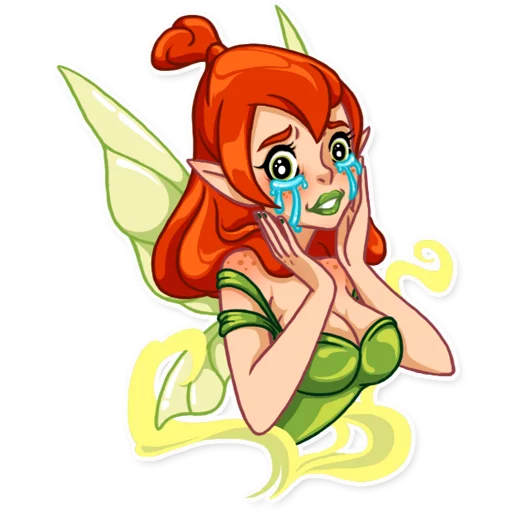 😳 Стикер «Green Fairy» для Telegram