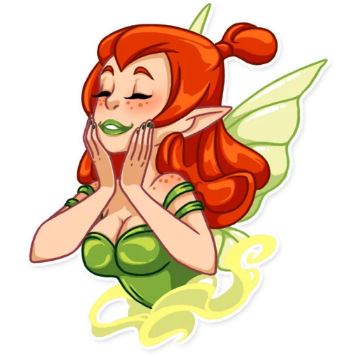 ☺️ Стикер «Green Fairy» для Telegram