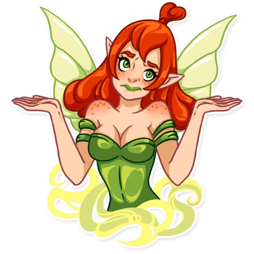 🤷 Стикер «Green Fairy» для Telegram