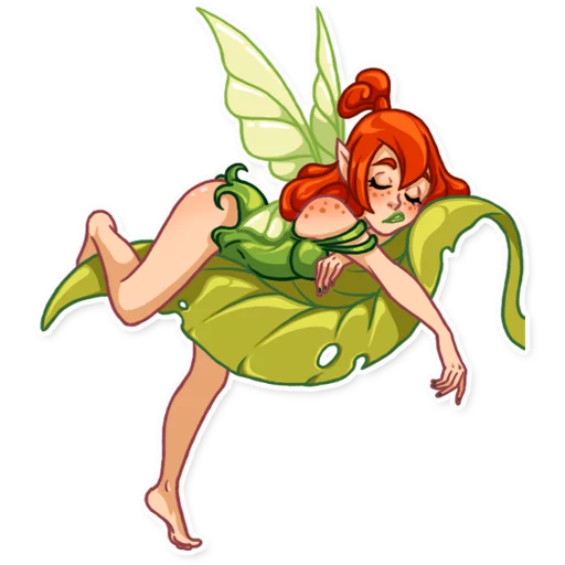 😪 Стикер «Green Fairy» для Telegram