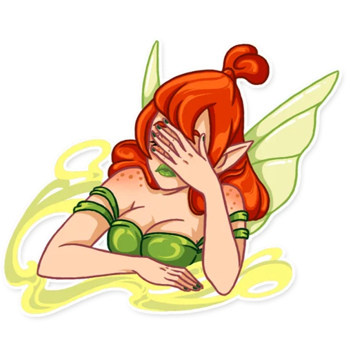 🤦 Стикер «Green Fairy» для Telegram