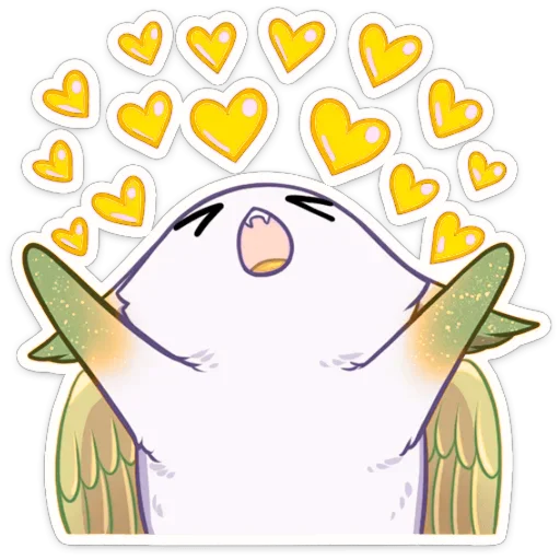 ❤️ Стикер «Зелёная Минто» для Telegram