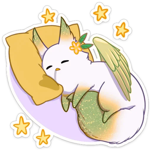 😴 Стикер «Зелёная Минто» для Telegram