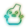 🤪 Эмодзи «Green neon» для Telegram