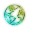 😉 Эмодзи «Green neon» для Telegram