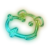 Стикерпак Green neon для Telegram