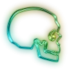 😕 Эмодзи «Green neon» для Telegram