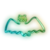 🥳 Эмодзи «Green neon» для Telegram