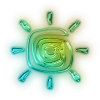 🧐 Эмодзи «Green neon» для Telegram