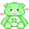 Стикер 10 Green Emoji