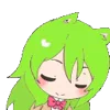 Стикер 6 Green Emoji