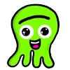 Стикер 60 Green Emoji