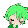 Стикер 18 Green Emoji