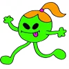 Стикер 58 Green Emoji
