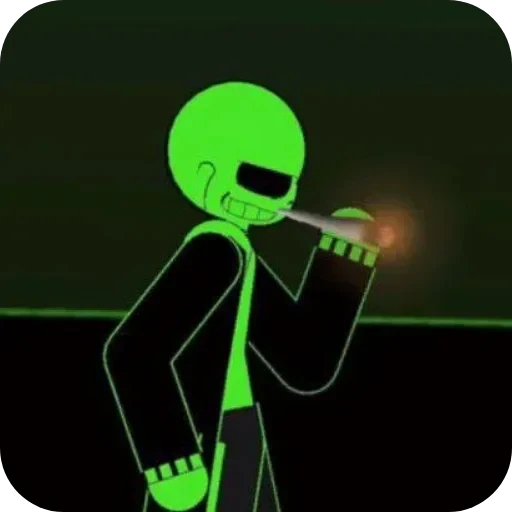 💀 Стикер «Green Sans» для Telegram