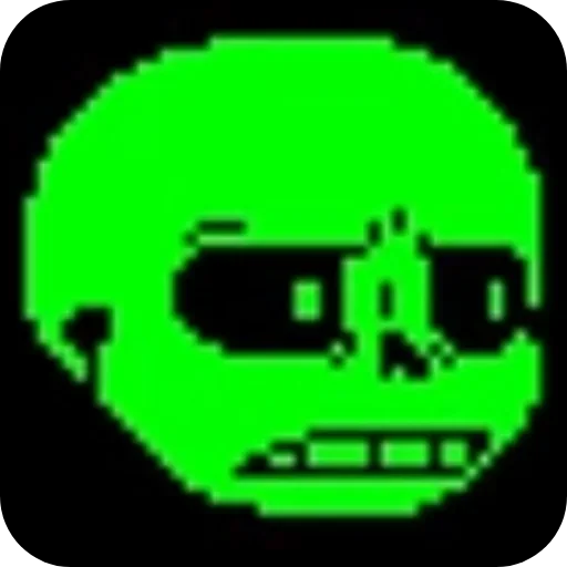 💀 Стикер «Green Sans» для Telegram