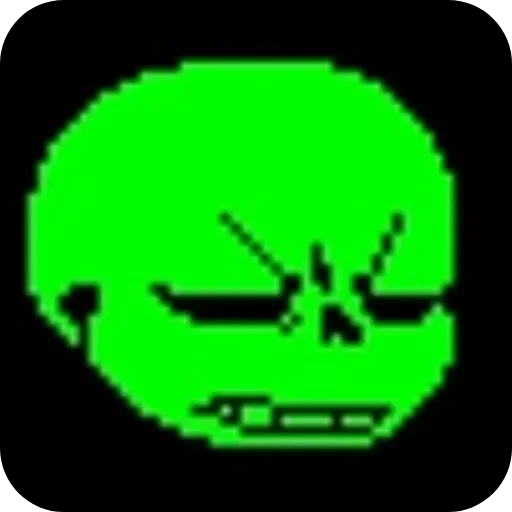 💀 Стикер «Green Sans» для Telegram