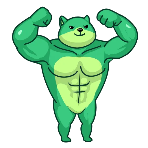 💪 Стикер «GINU» для Telegram