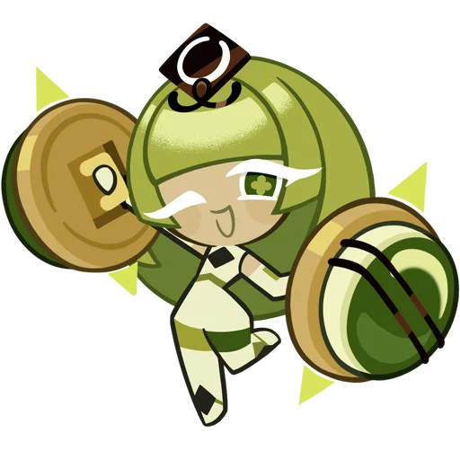 🍵 Стикер «Green Tea Mousse Cookie» для Telegram