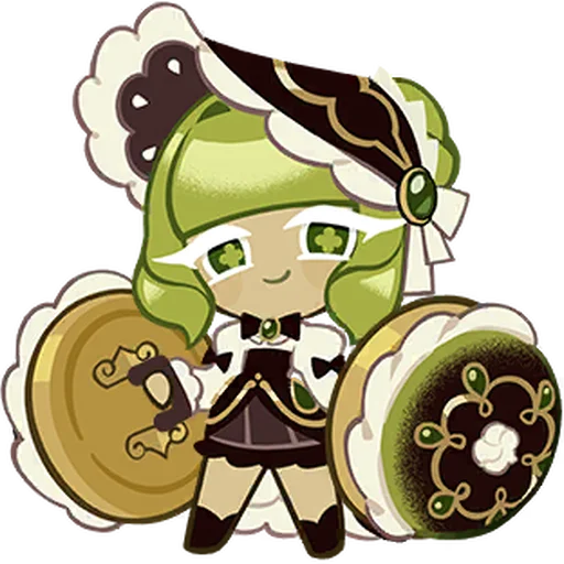 🍵 Стикер «Green Tea Mousse Cookie» для Telegram