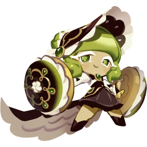 🍵 Стикер «Green Tea Mousse Cookie» для Telegram