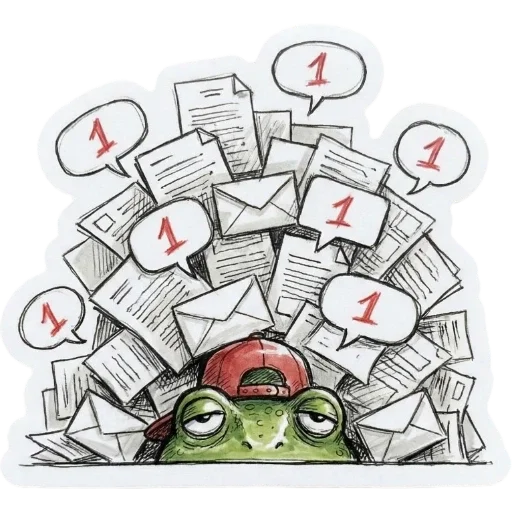 😖 Стикер «Green Vibe» для Telegram