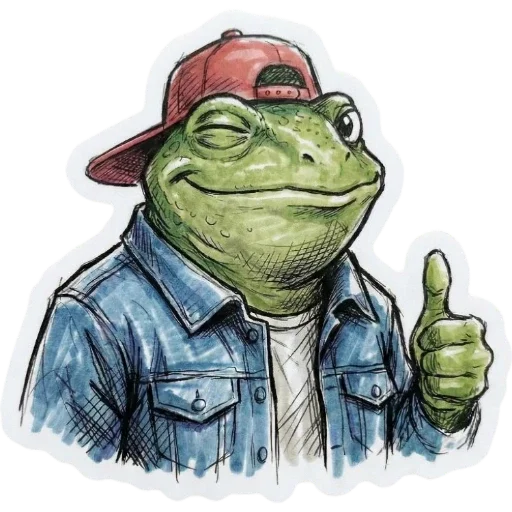 👍 Стикер «Green Vibe» для Telegram