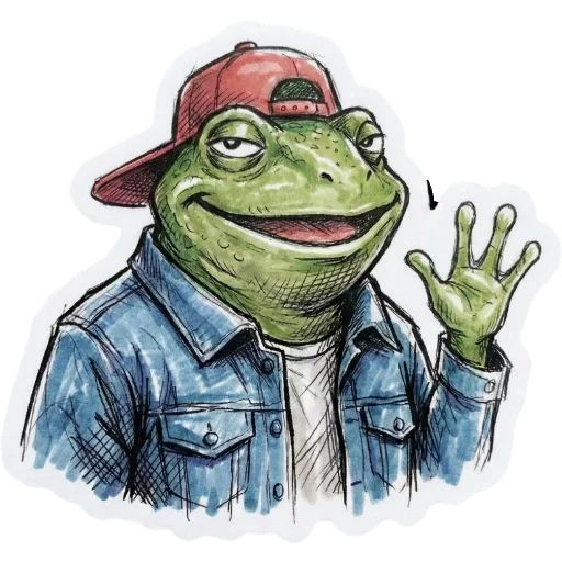 ✋ Стикер «Green Vibe» для Telegram