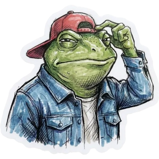 🤔 Стикер «Green Vibe» для Telegram