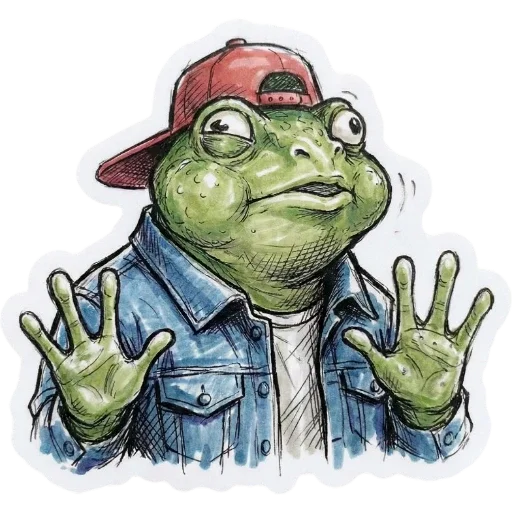 🤡 Стикер «Green Vibe» для Telegram