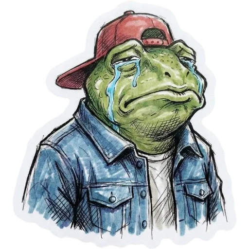 😭 Стикер «Green Vibe» для Telegram