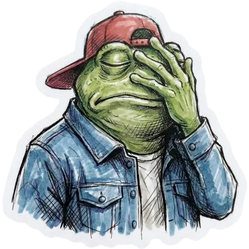 🤦‍♂️ Стикер «Green Vibe» для Telegram
