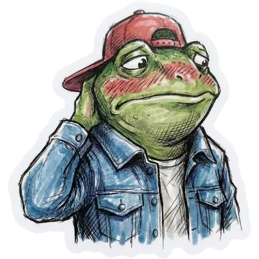 🙄 Стикер «Green Vibe» для Telegram