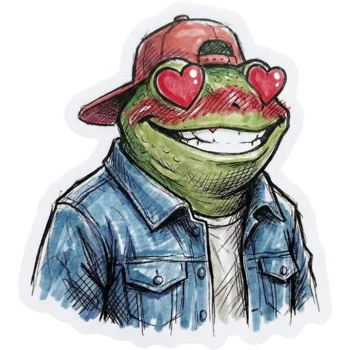 😍 Стикер «Green Vibe» для Telegram