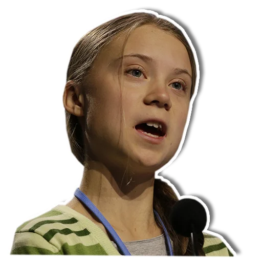 😯 Стикер «Greta» для Telegram