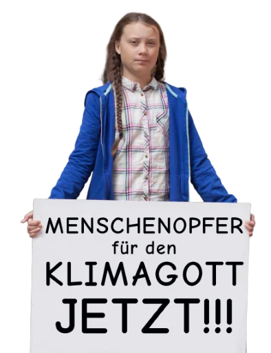 💪 Стикер «Greta Thunberg» для Telegram