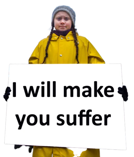 🏥 Стикер «Greta Thunberg» для Telegram