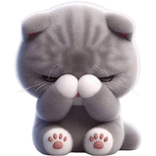 🫣 Стикер «Серый котик» для Telegram