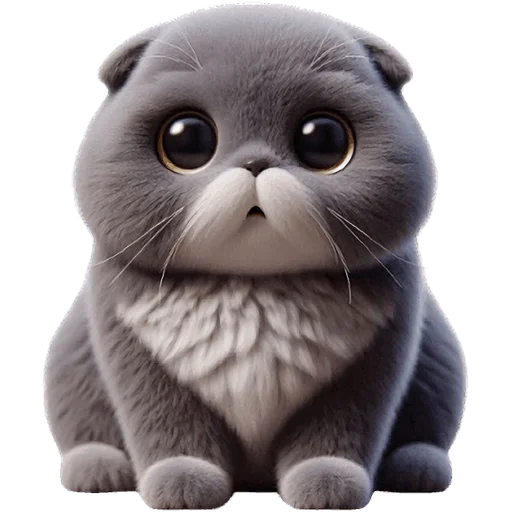 🥺 Стикер «Серый котик» для Telegram