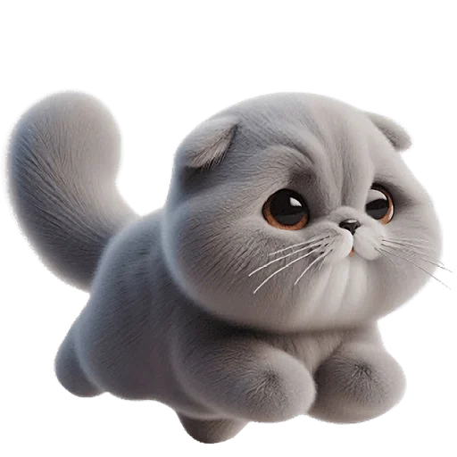 🏃‍♀ Стикер «Серый котик» для Telegram