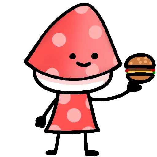 🍔 Стикер «Грибушик» для Telegram