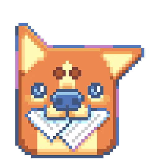 🐶 Стикер «Тетрадь в клеточку Без Текста» для Telegram