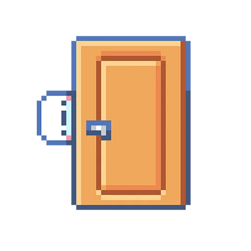 🚪 Стикер «Тетрадь в клеточку Без Текста» для Telegram