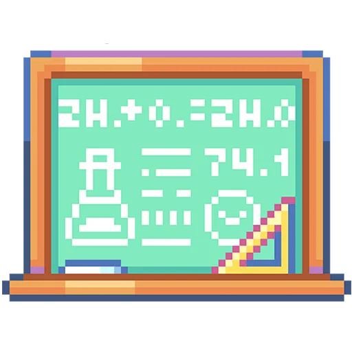 🏫 Стикер «Тетрадь в клеточку Без Текста» для Telegram