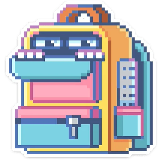 🎒 Стикер «Тетрадь в клеточку» для Telegram