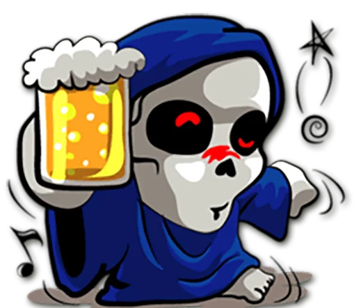 🍺 Стикер «Grim Reaper» для Telegram