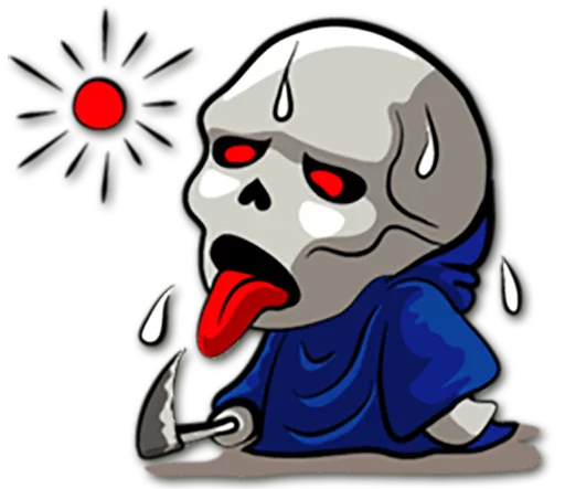 ☀ Стикер «Grim Reaper» для Telegram