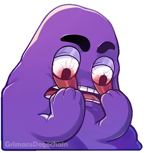 😬 Стикер «Grimace DogeChain» для Telegram